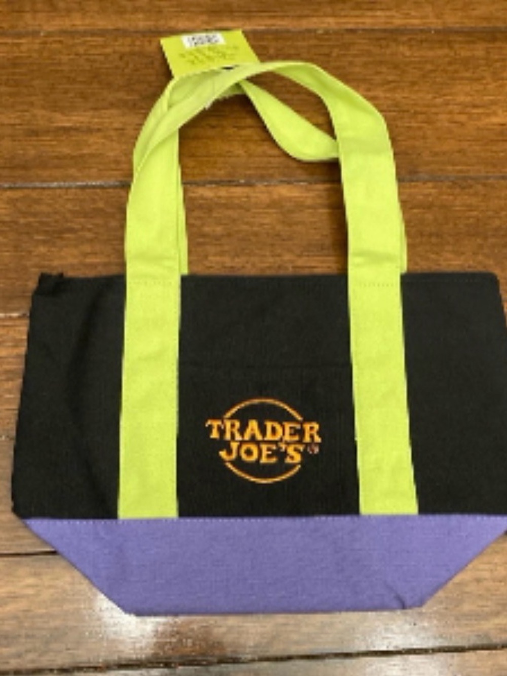 NWT Trader Joe’s Multicolor Canvas Halloween Mini Tote Bag